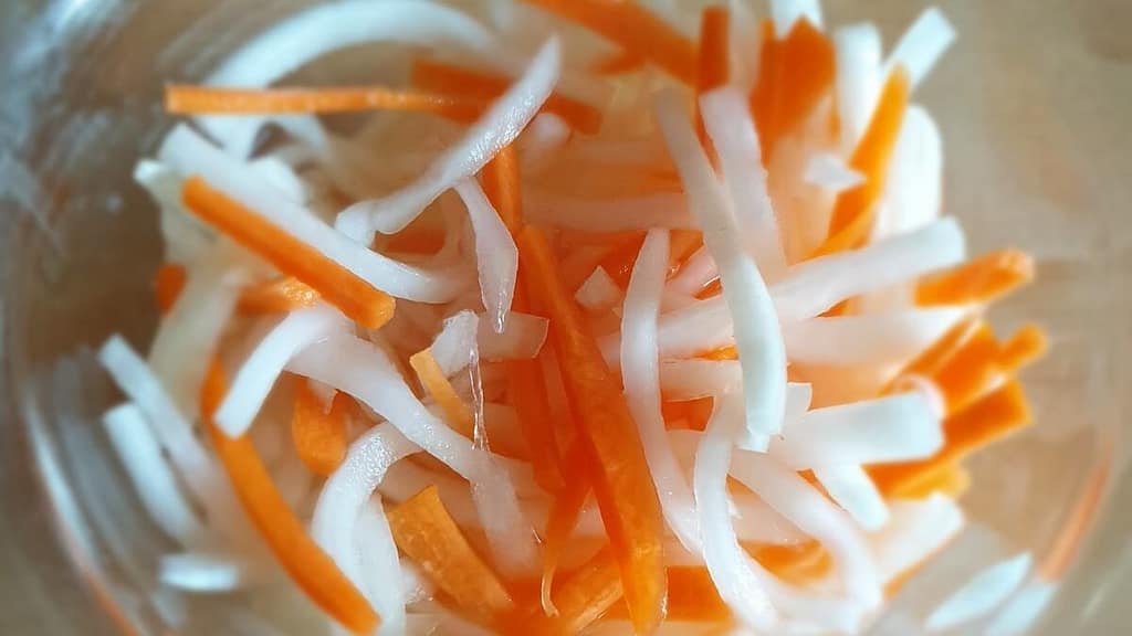 Homemade Banh Mi Pickled Veg
