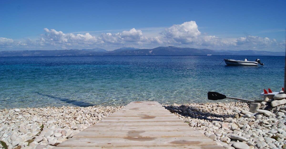 (Not) A Greek Salad at the Stunning Monodendri Beach, Paxos
