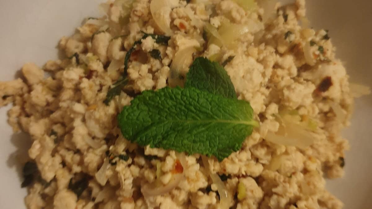 Homemade Turkey Larb