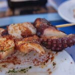 Octopus Skewers in Malaga