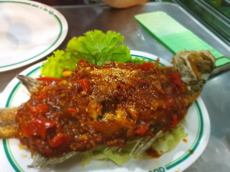 Sweet Chilli Fish in China Town